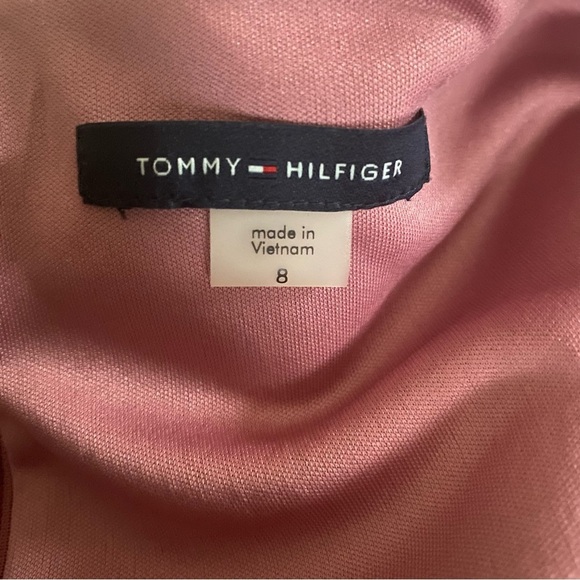 Tommy Hilfiger Black Pink Floral Crepe Sheath‎ Sleeveless Dress Size 8 - Picture 6 of 14